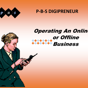 Operating An Online Or Offline Business E-Book